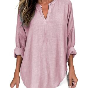 Women’s Oversized V-neck Blouse